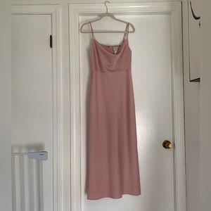 BHLDN Cali Cowl-Neck Midi Slip Dress